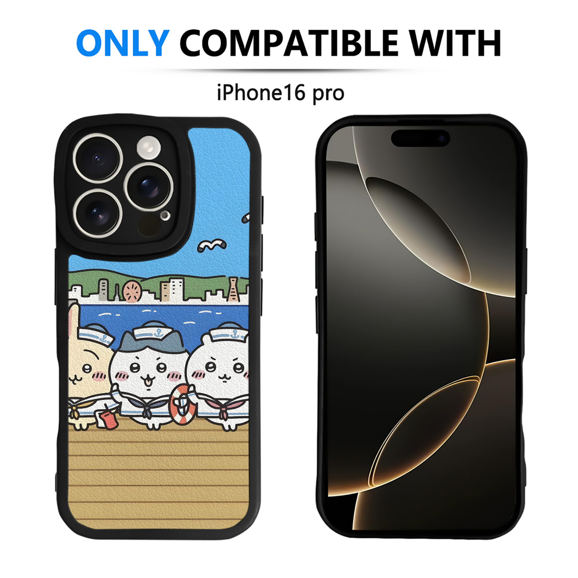 （画像用） ちいかわ Chii-kawa 【iPhone 16シリーズ対応】シリコンスマホケース（レザー調） 材質：シリコン